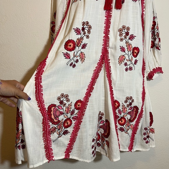 Anthropologie Ranna Gill Hadley Embroidered Dress XS - Picture 8 of 11